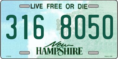 NH license plate 3168050