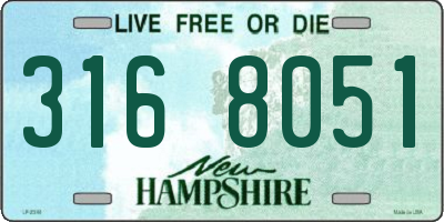 NH license plate 3168051