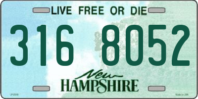 NH license plate 3168052