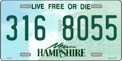NH license plate 3168055
