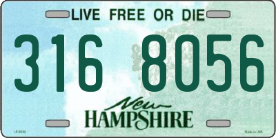 NH license plate 3168056
