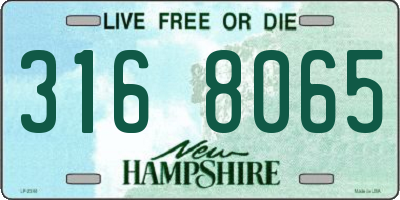 NH license plate 3168065