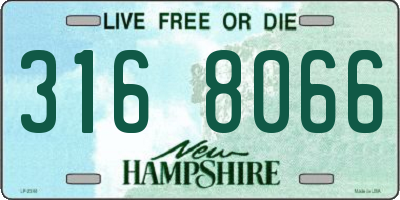 NH license plate 3168066