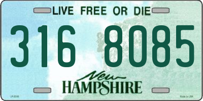 NH license plate 3168085