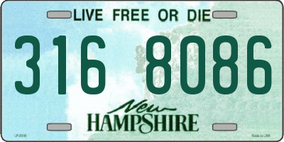 NH license plate 3168086