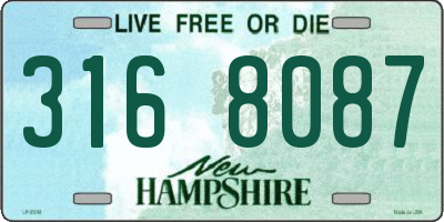 NH license plate 3168087