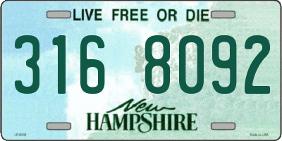 NH license plate 3168092