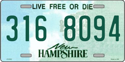 NH license plate 3168094