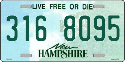 NH license plate 3168095