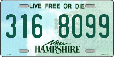 NH license plate 3168099
