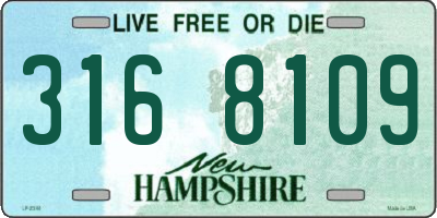 NH license plate 3168109