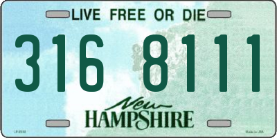 NH license plate 3168111