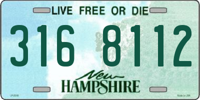 NH license plate 3168112