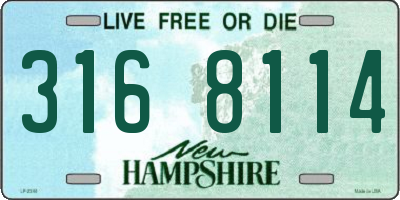 NH license plate 3168114