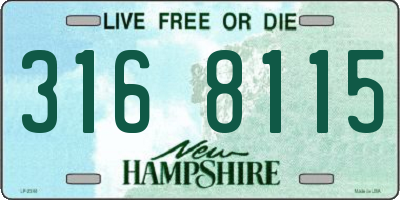 NH license plate 3168115