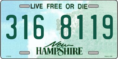 NH license plate 3168119