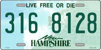 NH license plate 3168128