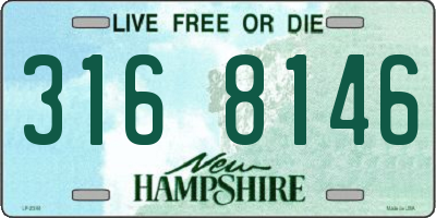 NH license plate 3168146