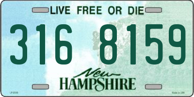 NH license plate 3168159