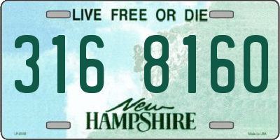 NH license plate 3168160