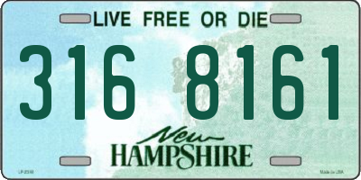 NH license plate 3168161