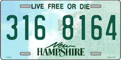 NH license plate 3168164