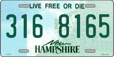 NH license plate 3168165