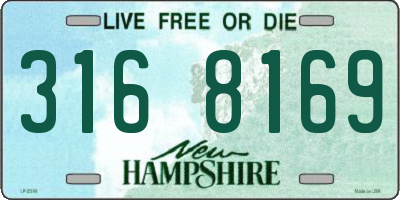 NH license plate 3168169
