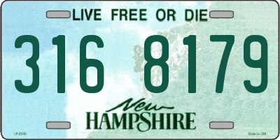 NH license plate 3168179