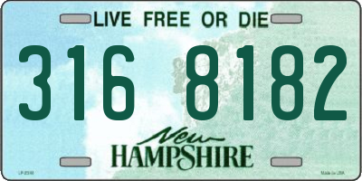 NH license plate 3168182