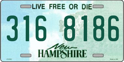 NH license plate 3168186
