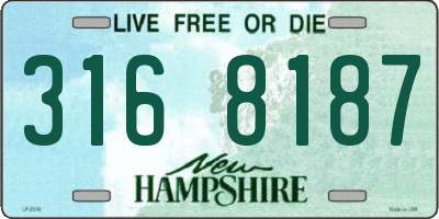 NH license plate 3168187