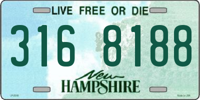 NH license plate 3168188