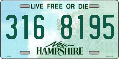 NH license plate 3168195