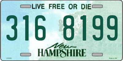 NH license plate 3168199