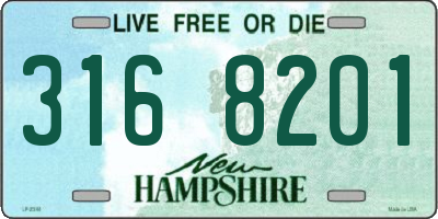NH license plate 3168201