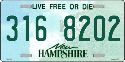 NH license plate 3168202