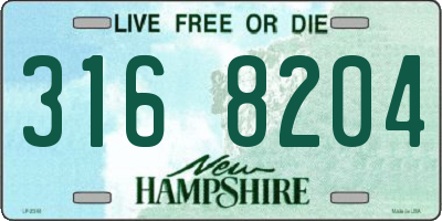 NH license plate 3168204