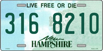 NH license plate 3168210