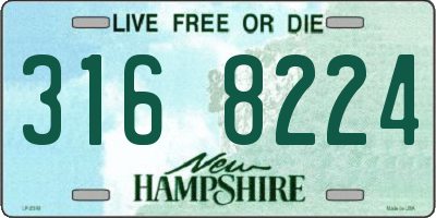 NH license plate 3168224