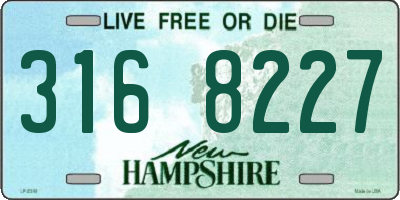 NH license plate 3168227