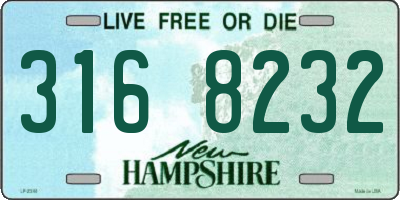 NH license plate 3168232