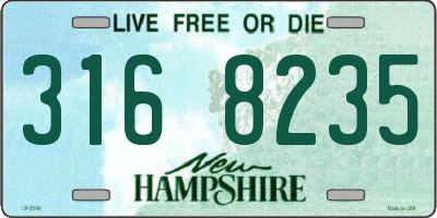 NH license plate 3168235
