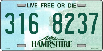 NH license plate 3168237