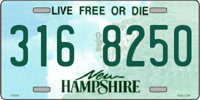 NH license plate 3168250