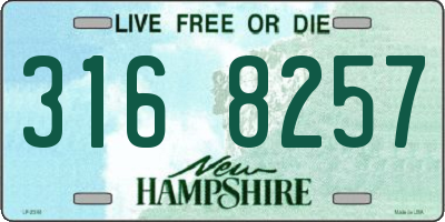 NH license plate 3168257