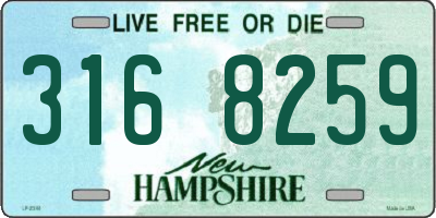 NH license plate 3168259