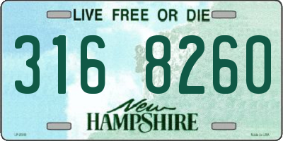 NH license plate 3168260