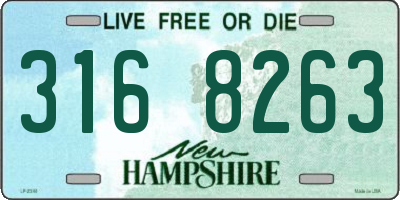 NH license plate 3168263