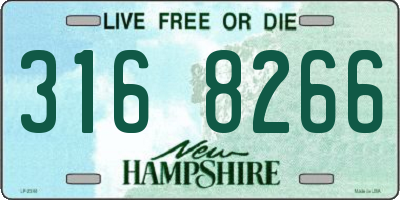 NH license plate 3168266